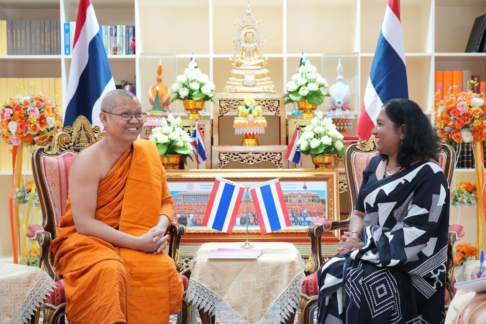 Strengthening Sacred Bonds: Ambassador of Sri Lanka to Thailand Visits Mahachulalongkornrajavidyalaya University to Enhance Buddhist Cooperation
