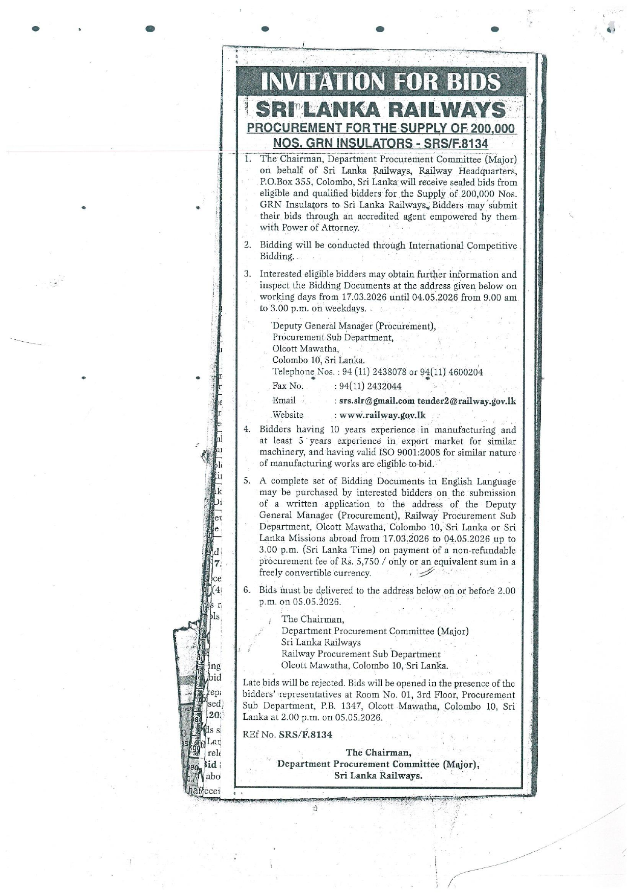 SRS F. 8134 Daily News 1