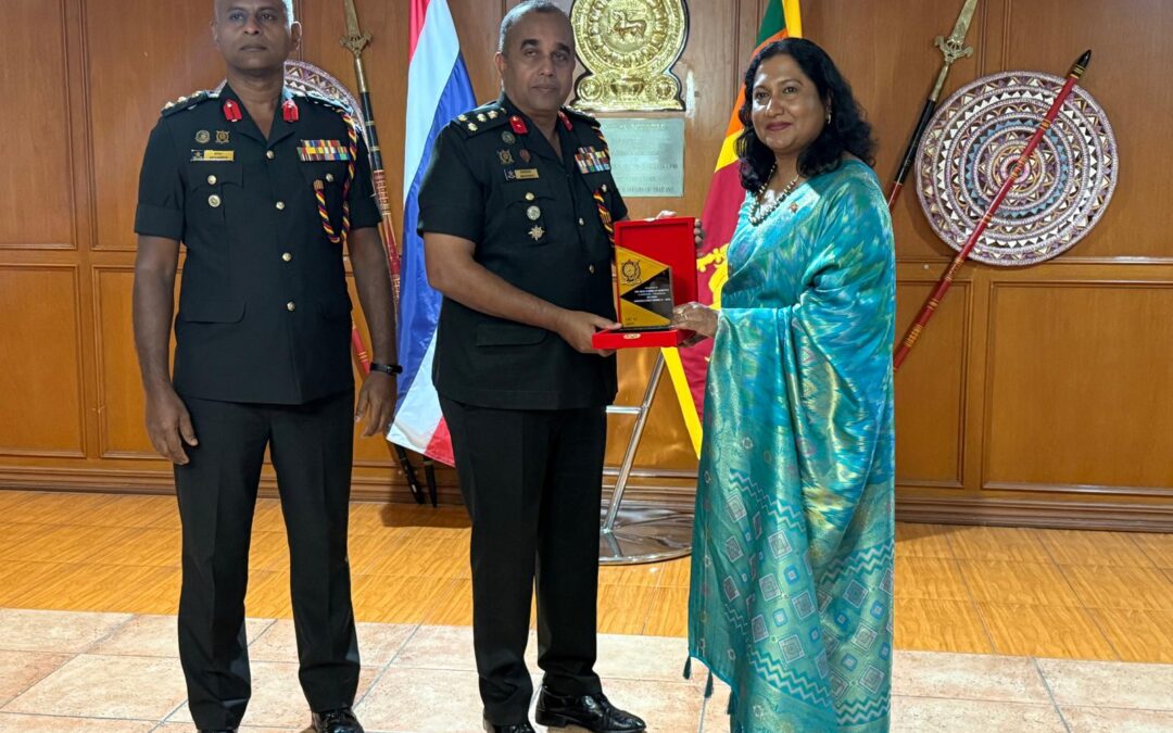 Delegation from Sri Lanka Army Logistic Staff School Visits Sri Lanka Embassy in Bangkok
