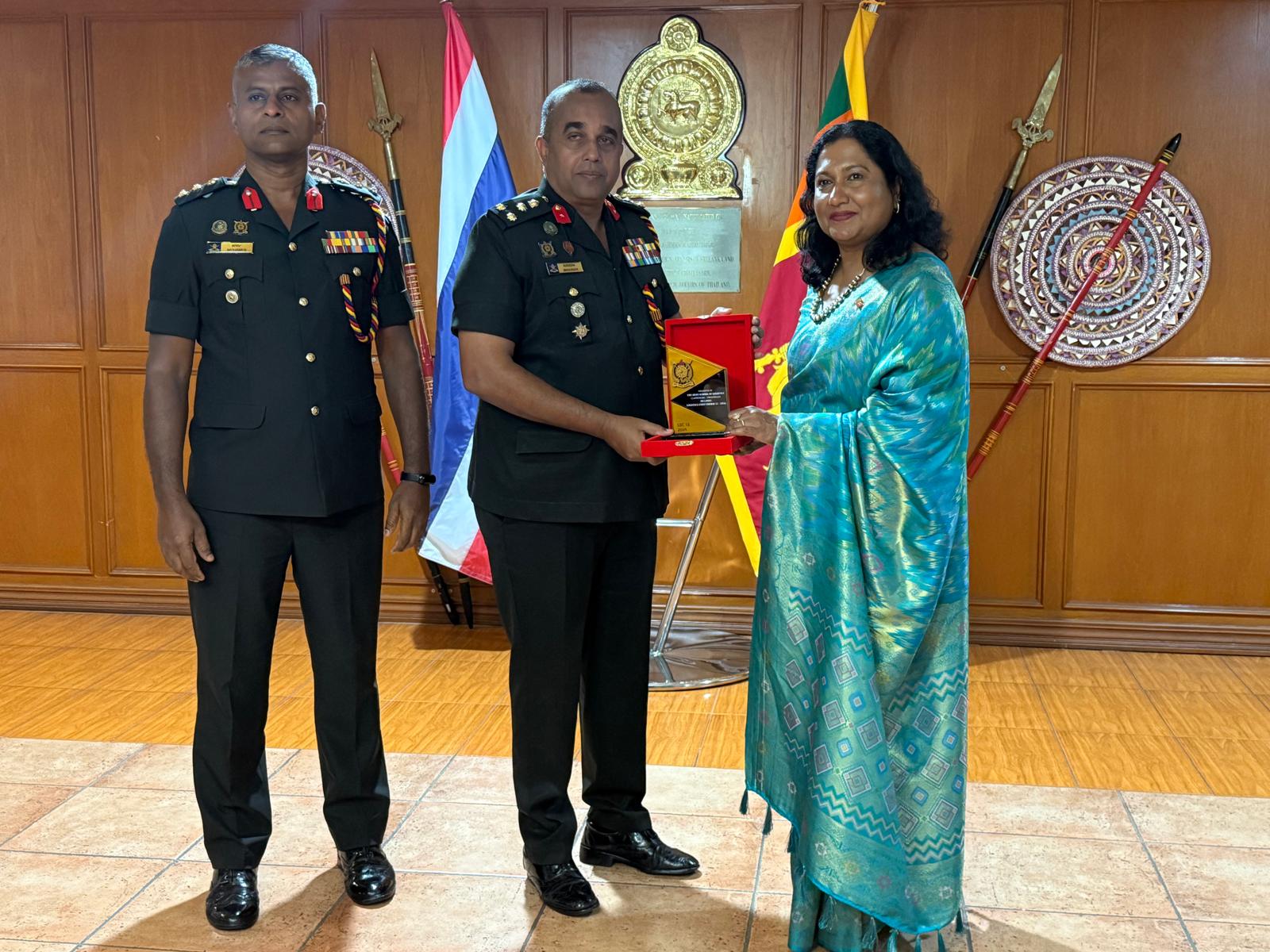 Delegation from Sri Lanka Army Logistic Staff School Visits Sri Lanka Embassy in Bangkok
